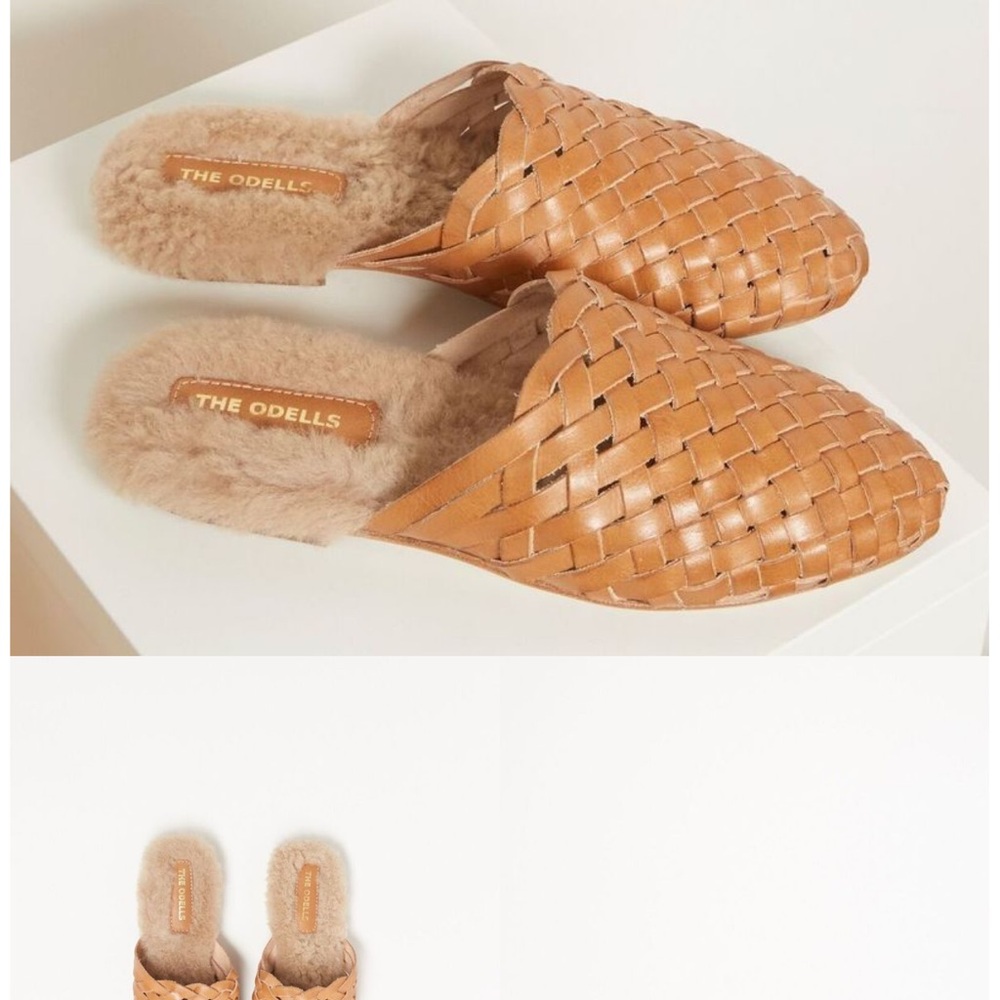 The Odell’s Tan Woven Shearling Lined Women's Shoes 6